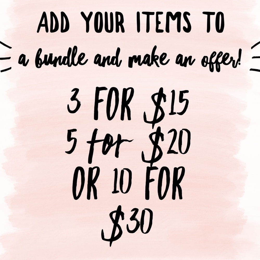 3 for $15🔴 5 for $20 BUNDLE UP!!!